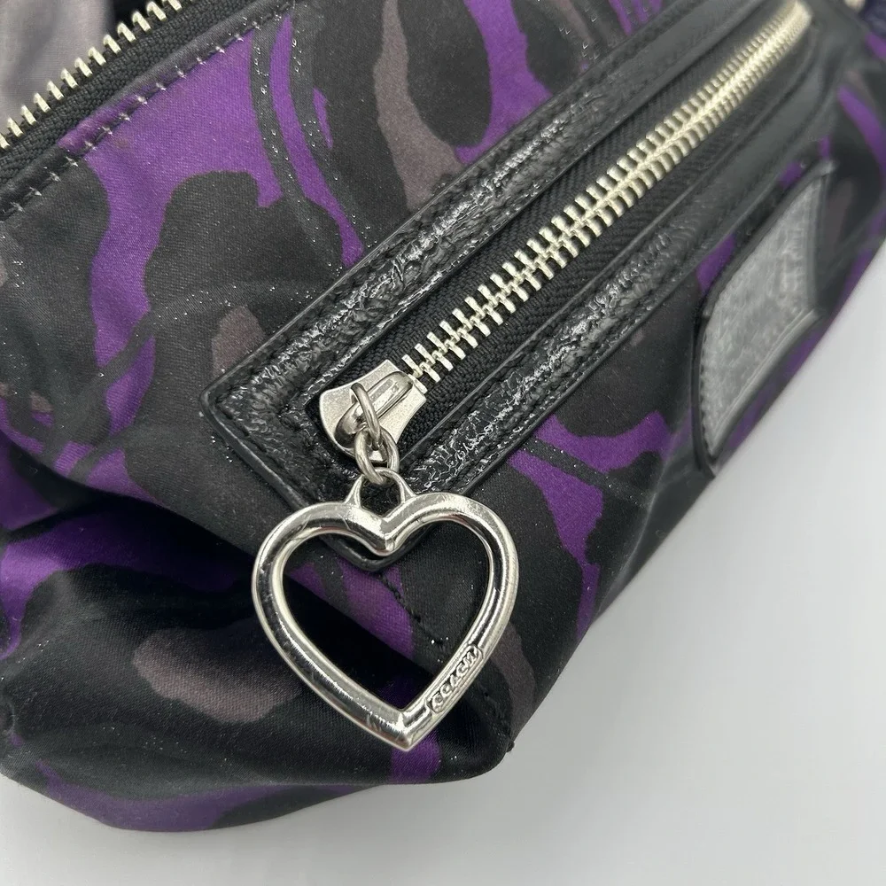 Coach Daisy‎ Ocelot Purple Demi Hobo # H1281-F20024